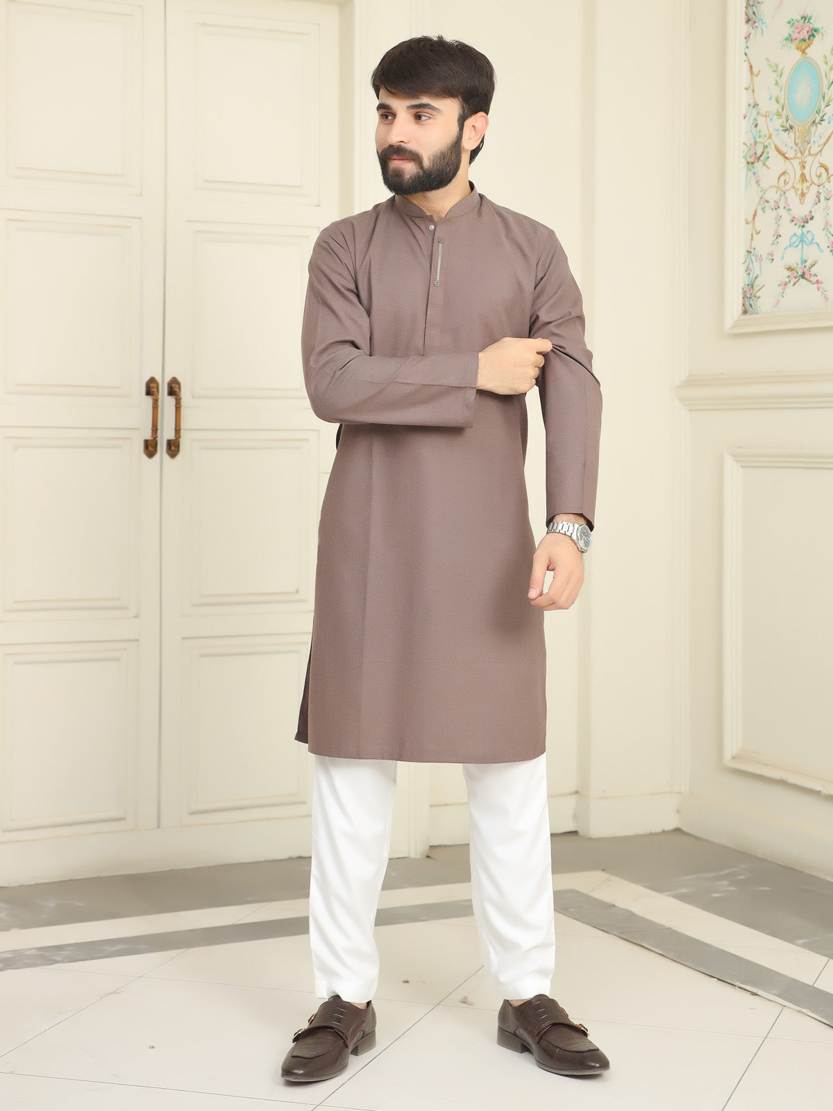 Buy Stylish Sophisticated Men Kurta Design-7862328 - Main Image