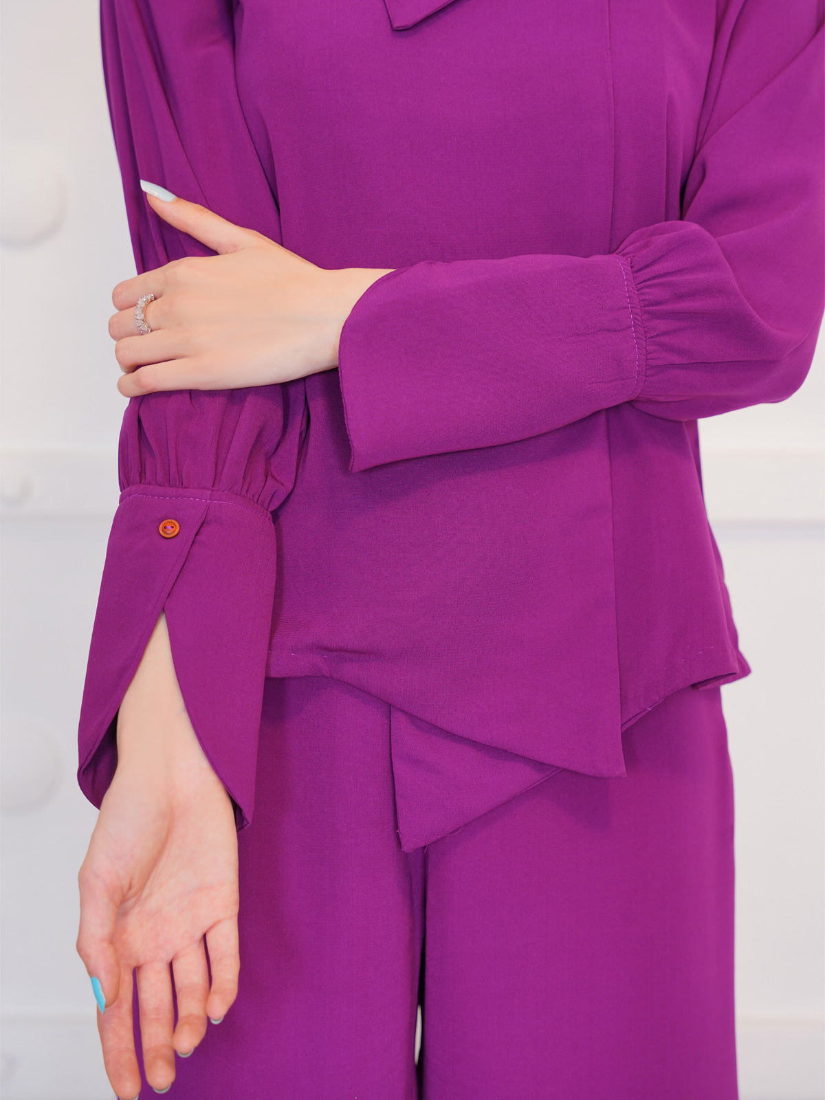 "Elevate your style with our exquisite Plum Co-ord." LTL 7862246