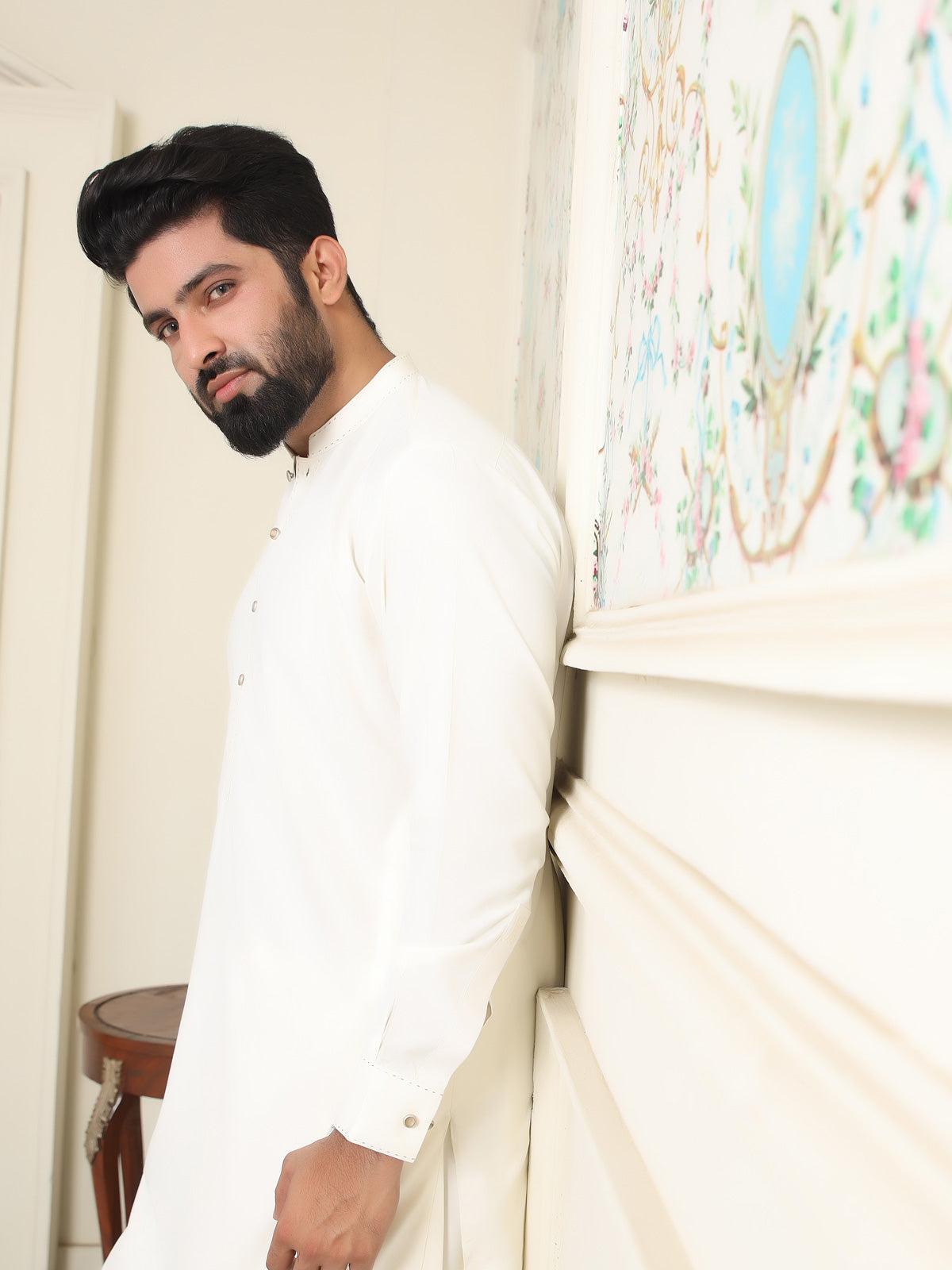 Luxury Men's Suit White Shalwar Kameez Collection - 7862312