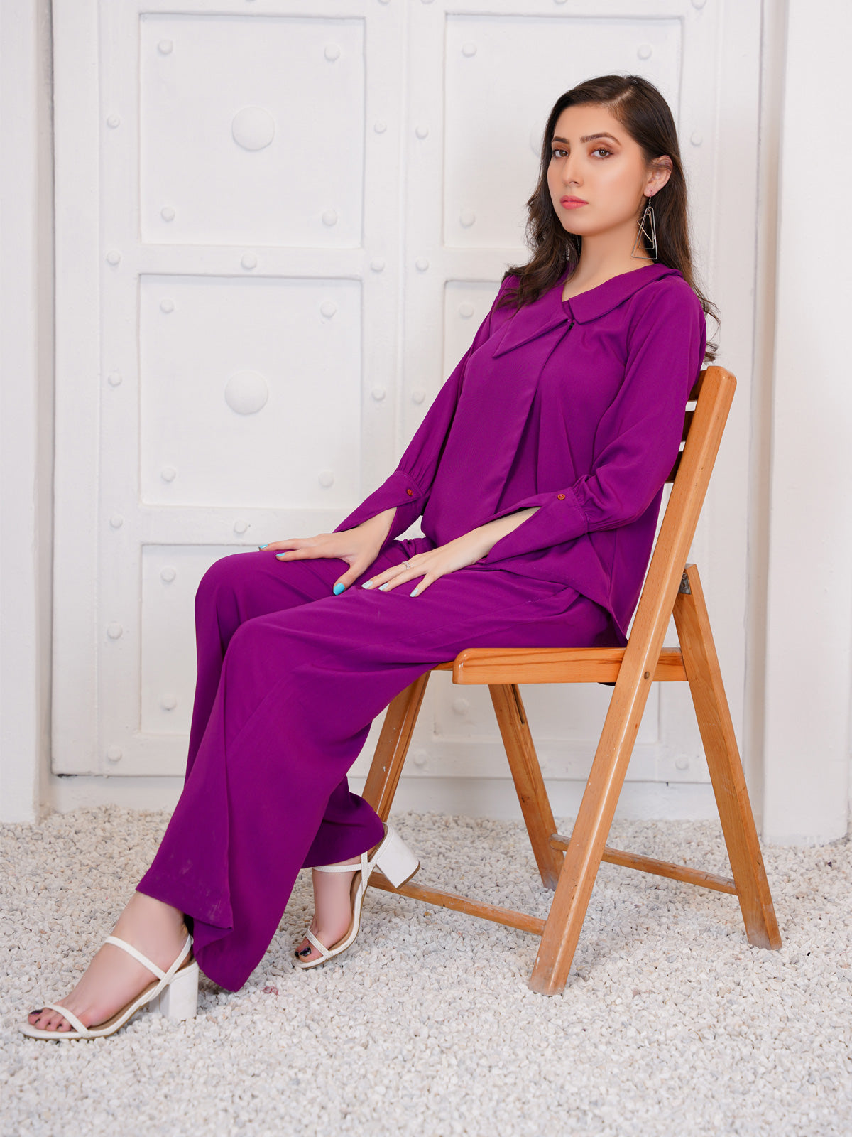 "Elevate your style with our exquisite Plum Co-ord." LTL 7862246
